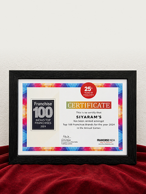 Top 100 Franchise 2025 - Siyaram's